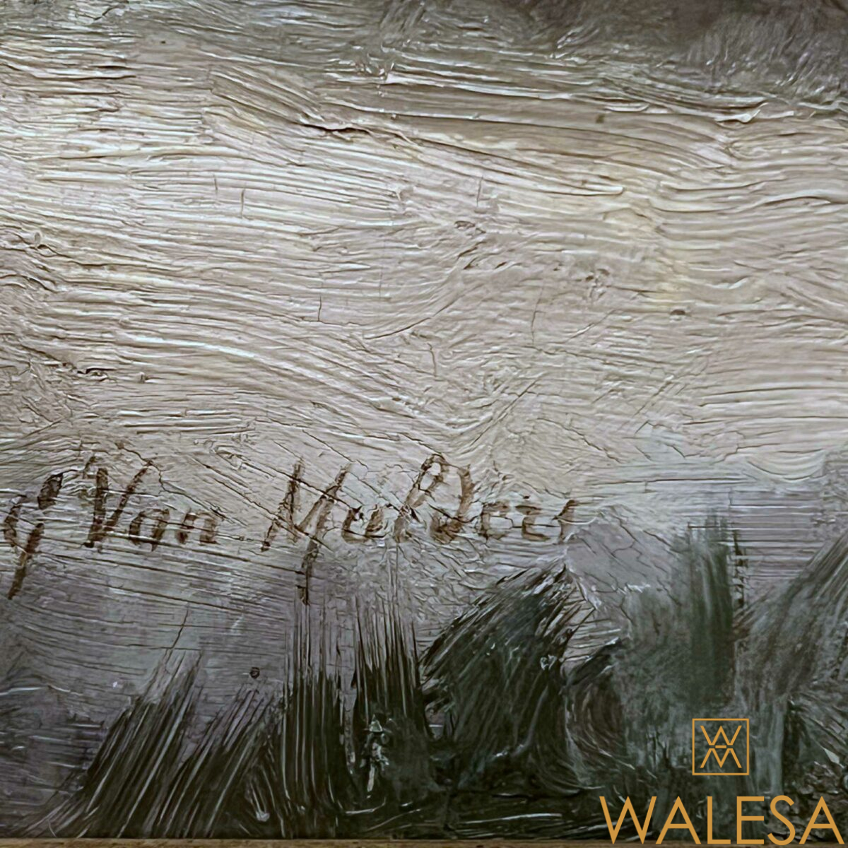 Camille VAN MULDERS -TRIEST « Marine » Huile sur panneau – Image 3