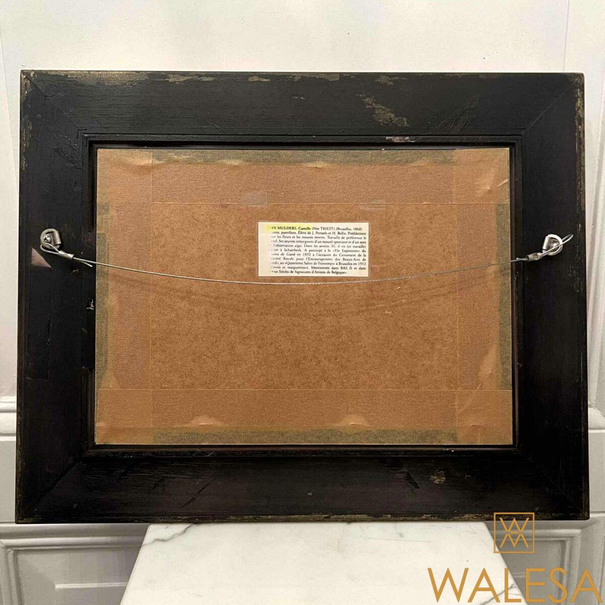 Camille VAN MULDERS -TRIEST « Marine » Huile sur panneau – Image 4