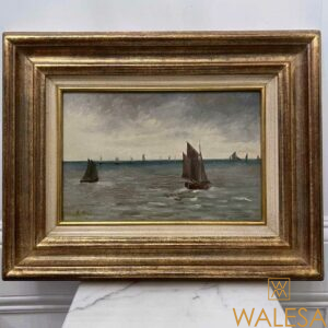 Camille VAN MULDERS -TRIEST « Marine » Huile sur panneau II