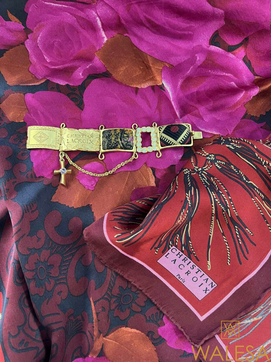 Christian LACROIX - bracelet manchette articulé