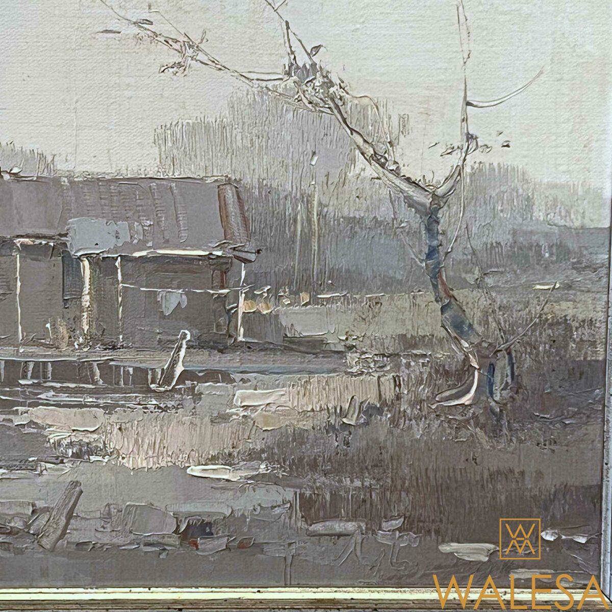 Franco GNOCCHI (1945) « Laguna » 85 Huile sur toile