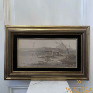 Franco GNOCCHI (1945) « Laguna » 85 Huile sur toile