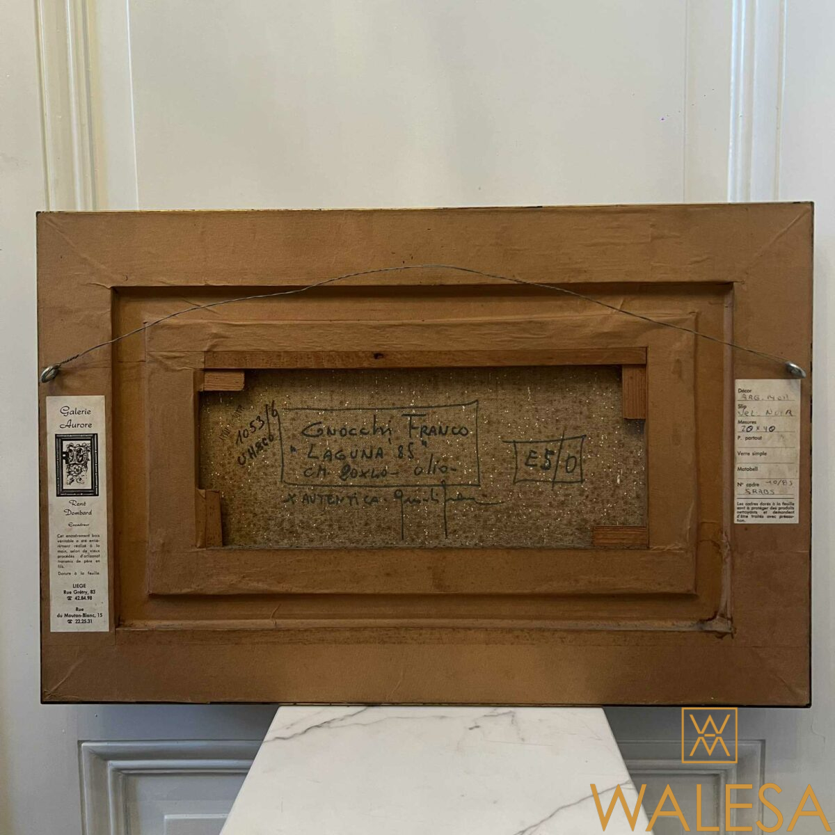 Franco GNOCCHI (1945) « Laguna » 85 Huile sur toile – Image 8