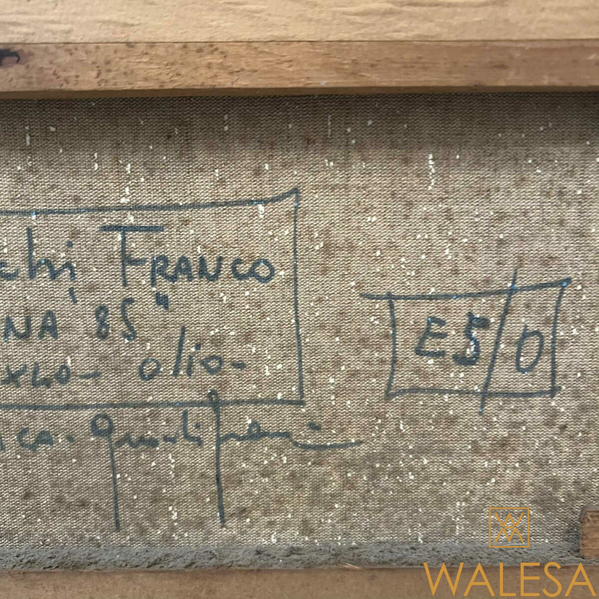 Franco GNOCCHI (1945) « Laguna » 85 Huile sur toile – Image 6