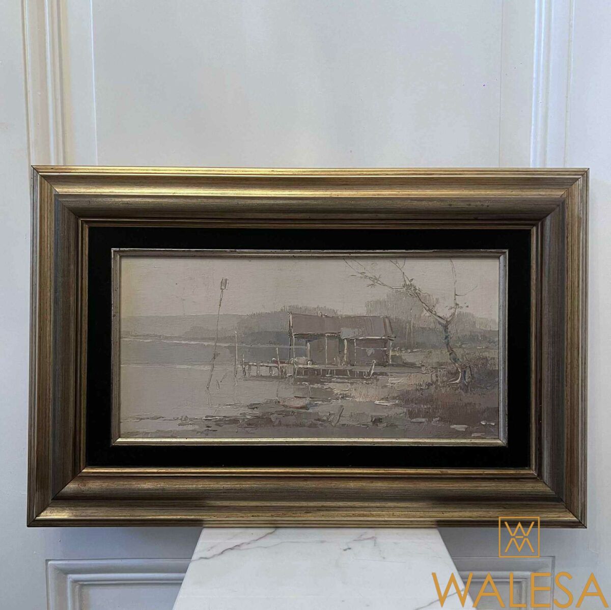 Franco GNOCCHI (1945) « Laguna » 85 Huile sur toile