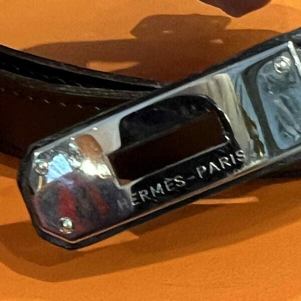 HERMÈS - ceinture modèle « Kelly 18 » – Image 7
