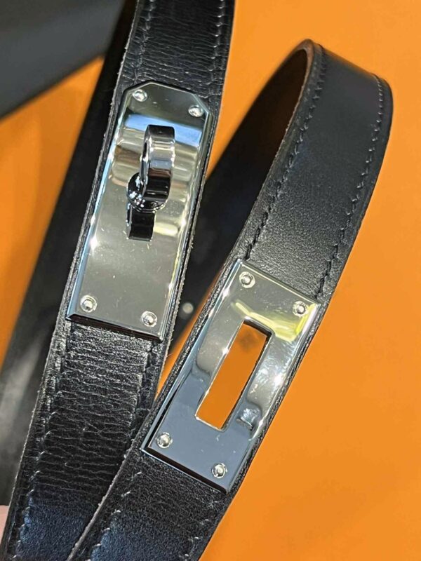 HERMÈS - ceinture modèle « Kelly 18 » – Image 3