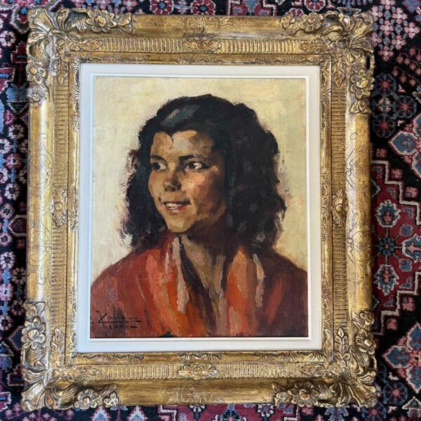 Jean COLIN (1881-1961) « Portrait d’une jeune fille » – Image 4
