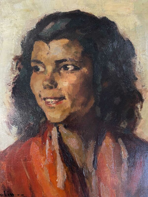 Jean COLIN (1881-1961) « Portrait d’une jeune fille » – Image 2