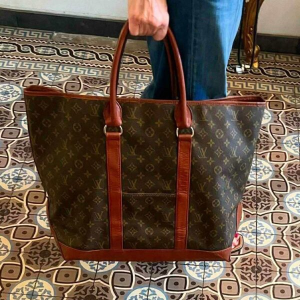 LOUIS VUITTON - grand sac cabas week-end – Image 2