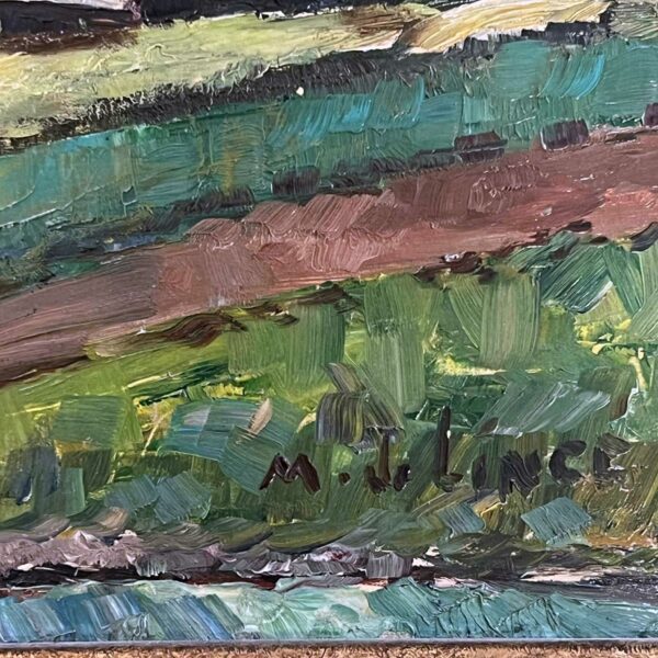 Marcel De LINCÉ « Paysage » huile sur panneau – Image 4