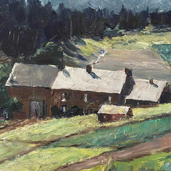 Marcel De LINCÉ « Paysage » huile sur panneau – Image 3