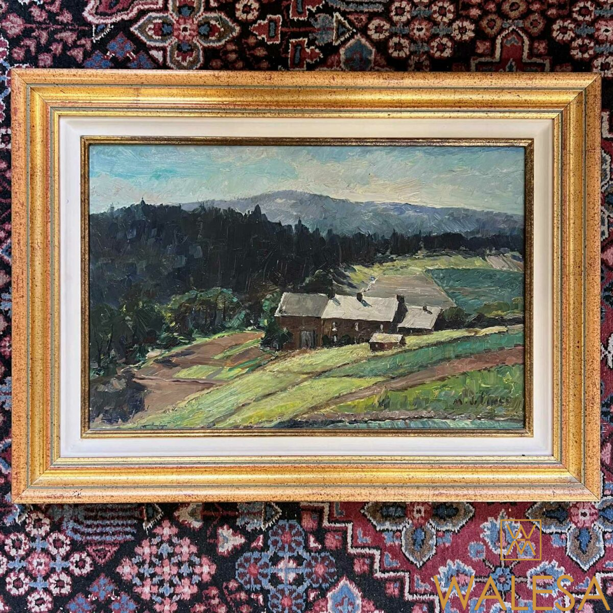 Marcel De LINCÉ « Paysage » huile sur panneau – Image 2