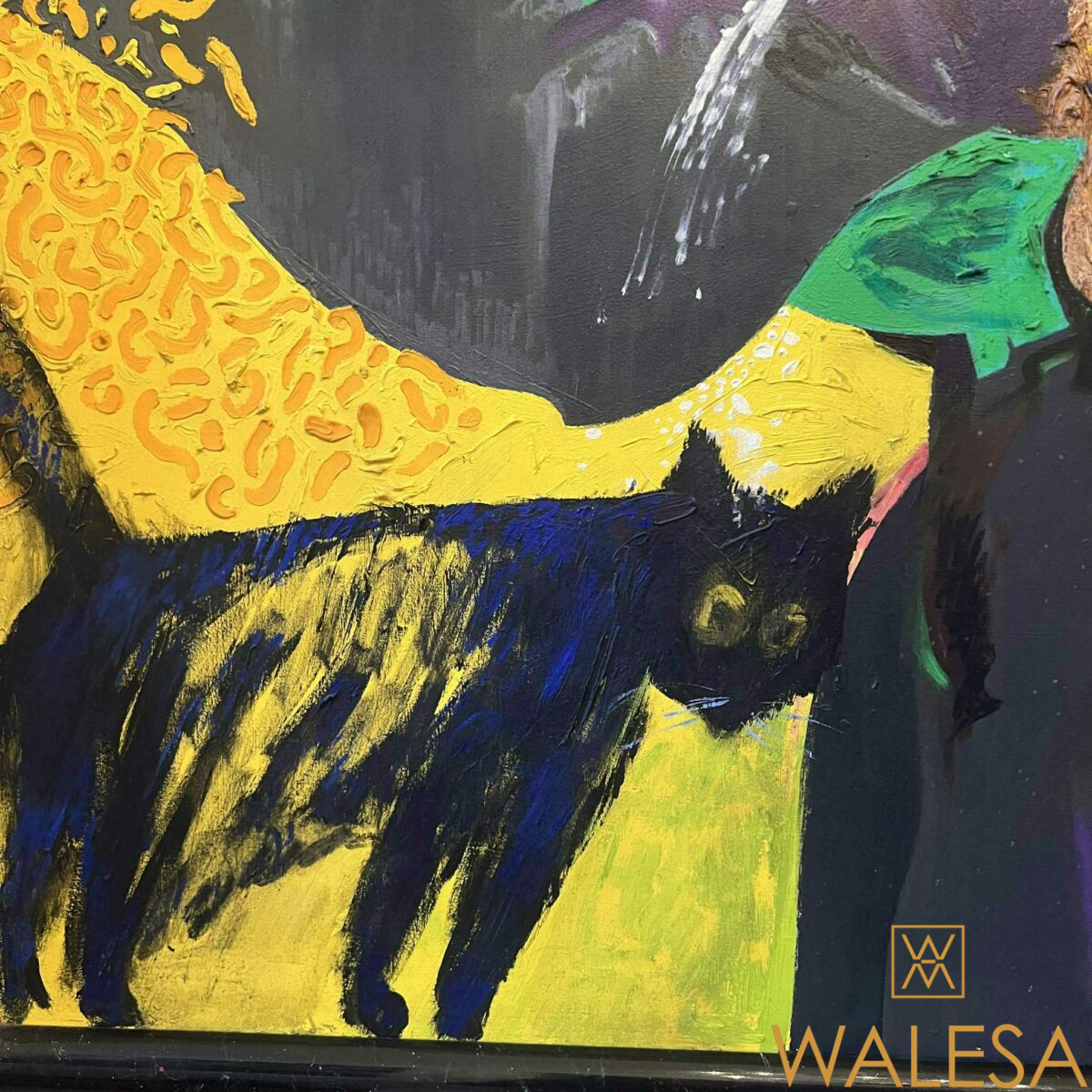 Michael SCHILP « Figur und saxophon » Huile sur toile – Image 3