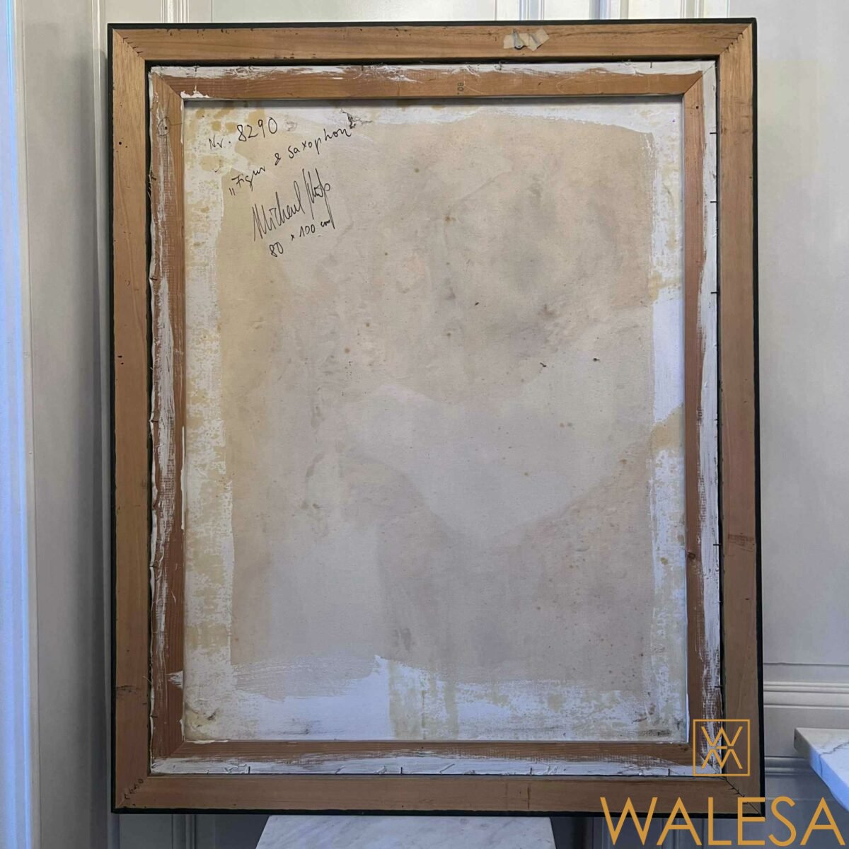 Michael SCHILP « Figur und saxophon » Huile sur toile – Image 5