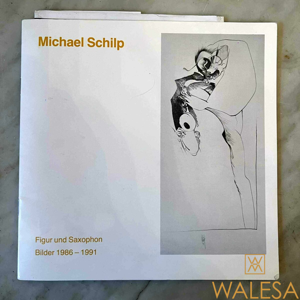 Michael SCHILP « Figur und saxophon » Huile sur toile – Image 7