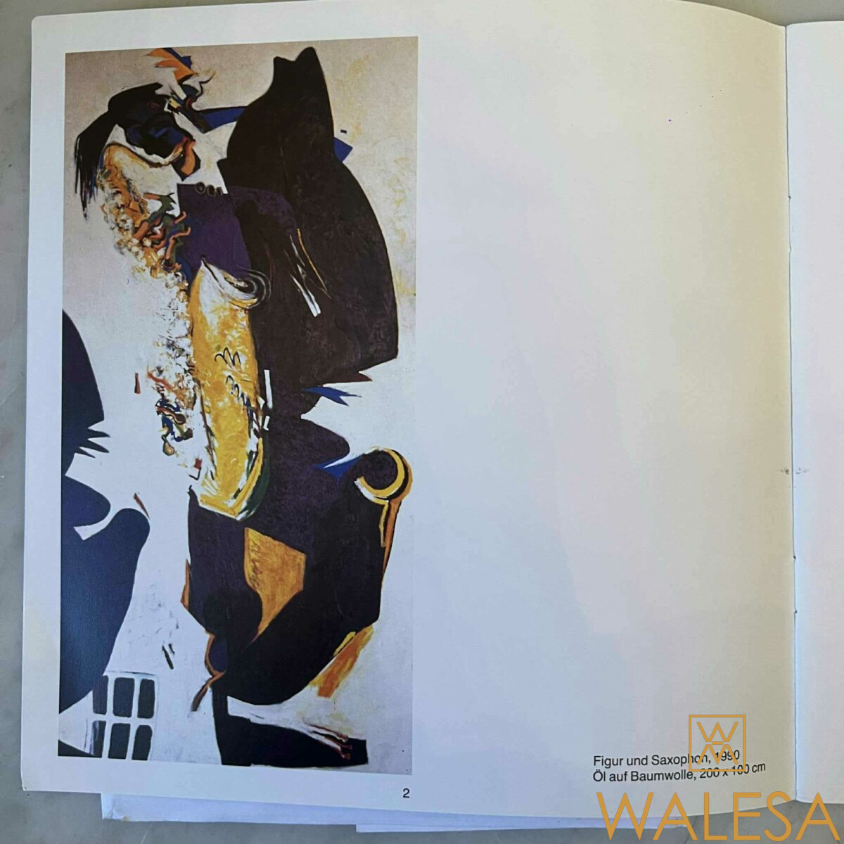 Michael SCHILP « Figur und saxophon » Huile sur toile – Image 8