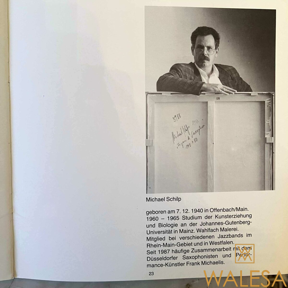 Michael SCHILP « Figur und saxophon » Huile sur toile – Image 9