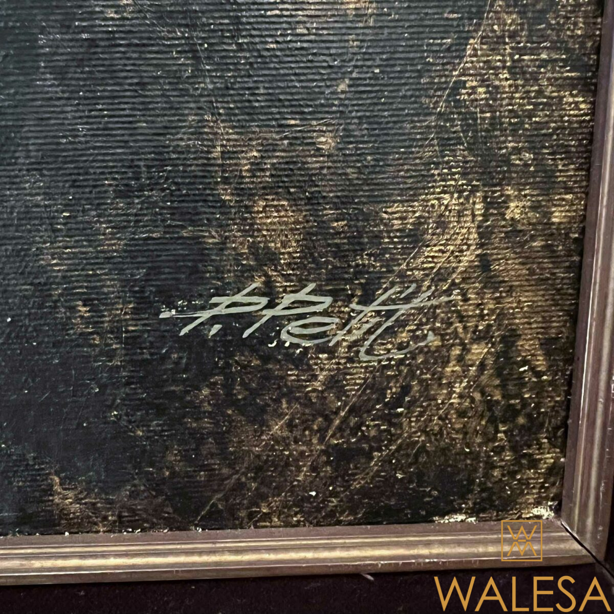 Pierre PETIT (1934) « Le rouge et le noir » Huile sur toile – Image 5