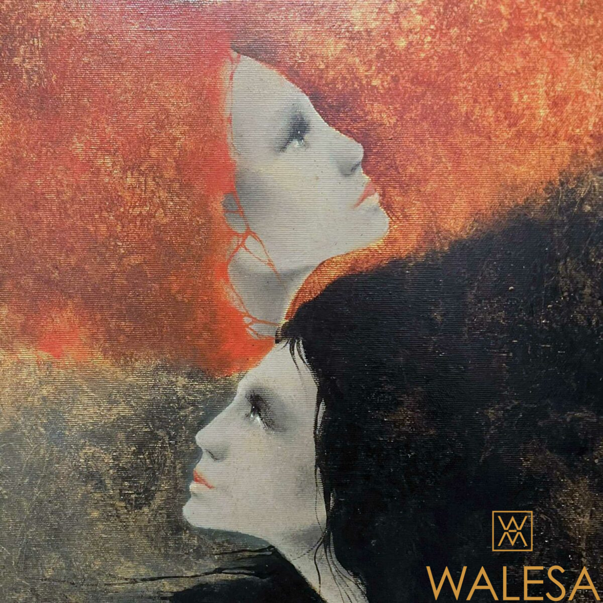 Pierre PETIT (1934) « Le rouge et le noir » Huile sur toile – Image 2