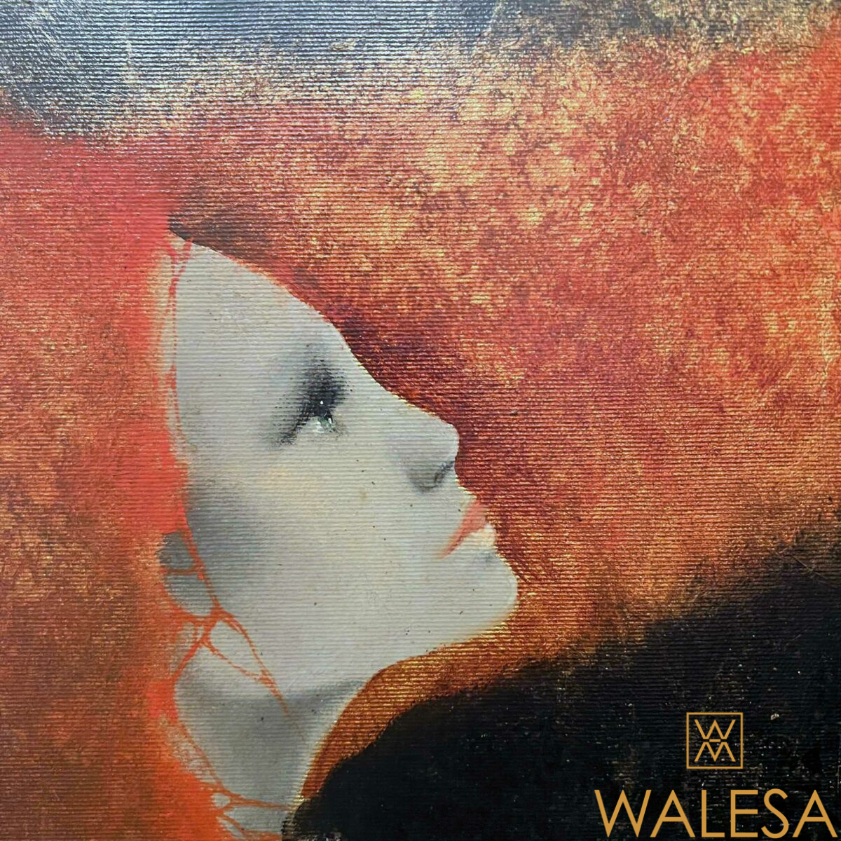 Pierre PETIT (1934) « Le rouge et le noir » Huile sur toile – Image 4