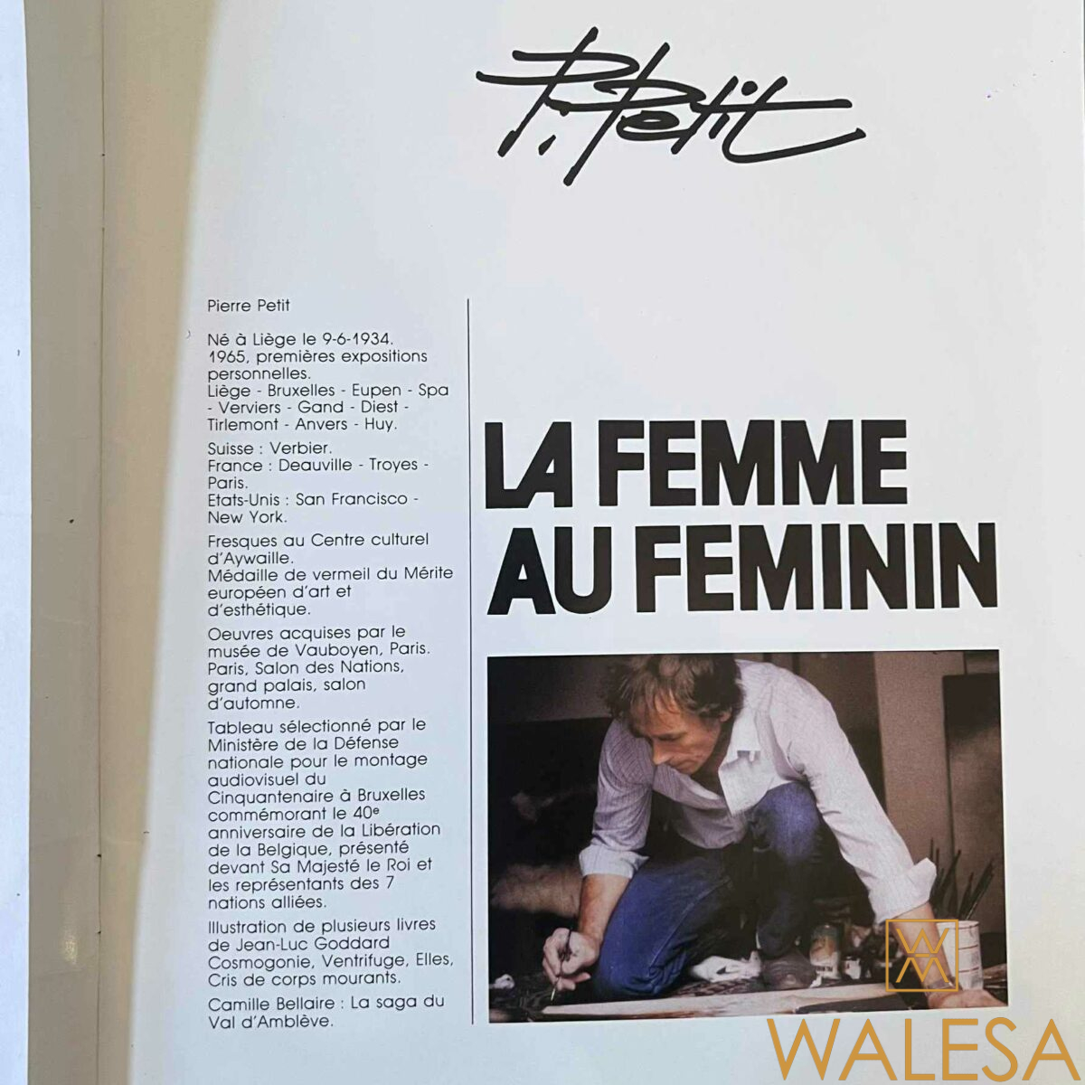 Pierre PETIT (1934) « Le rouge et le noir » Huile sur toile – Image 9