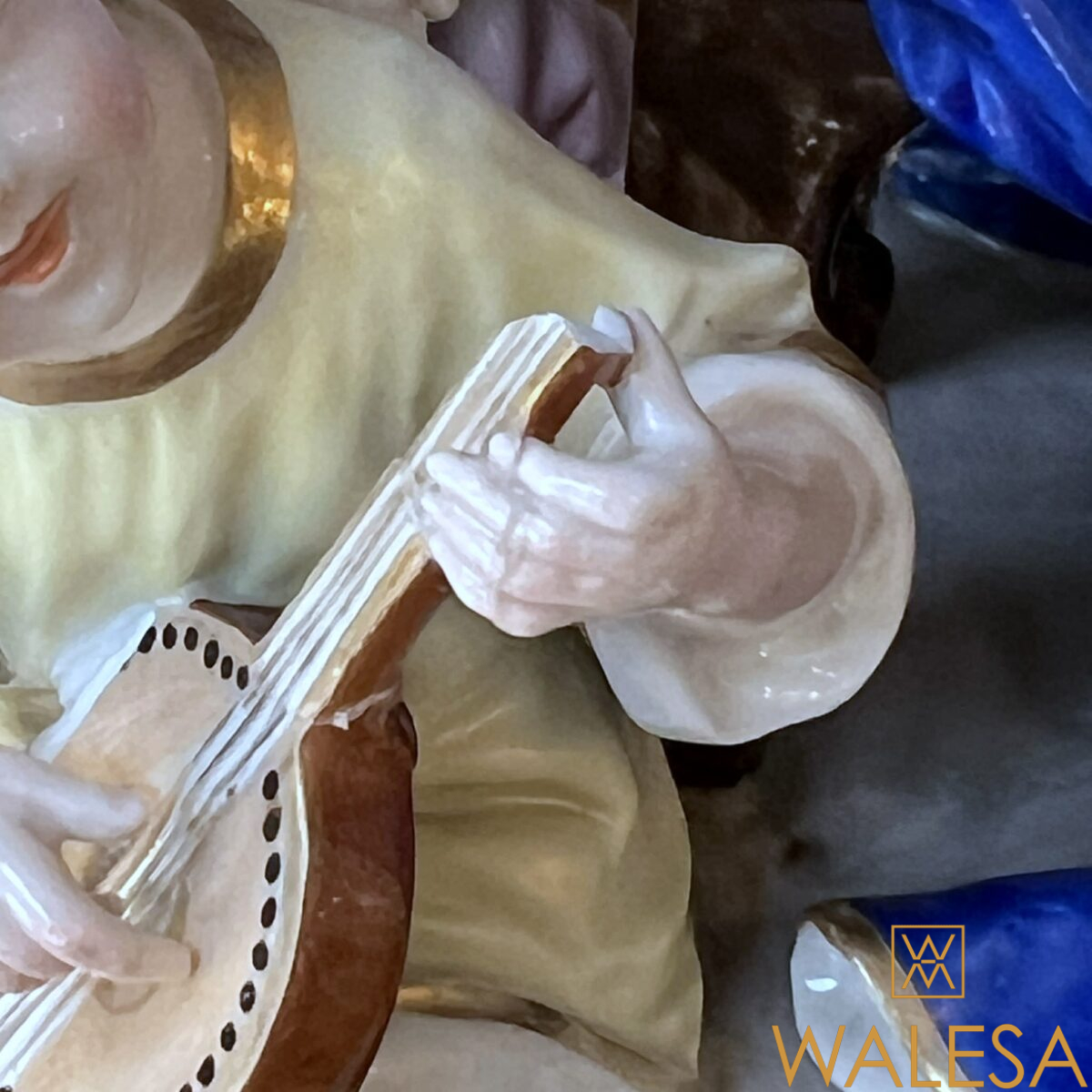 Sainte Cécile - Groupe en porcelaine Achille-Bloch Paris – Image 13