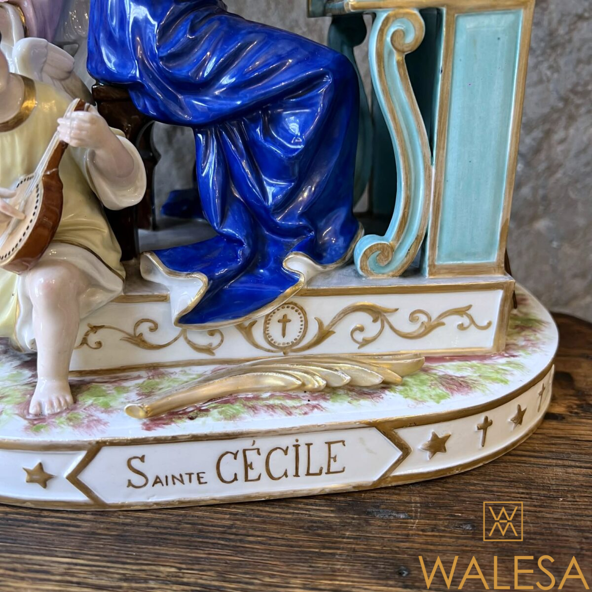 Sainte Cécile - Groupe en porcelaine Achille-Bloch Paris – Image 9