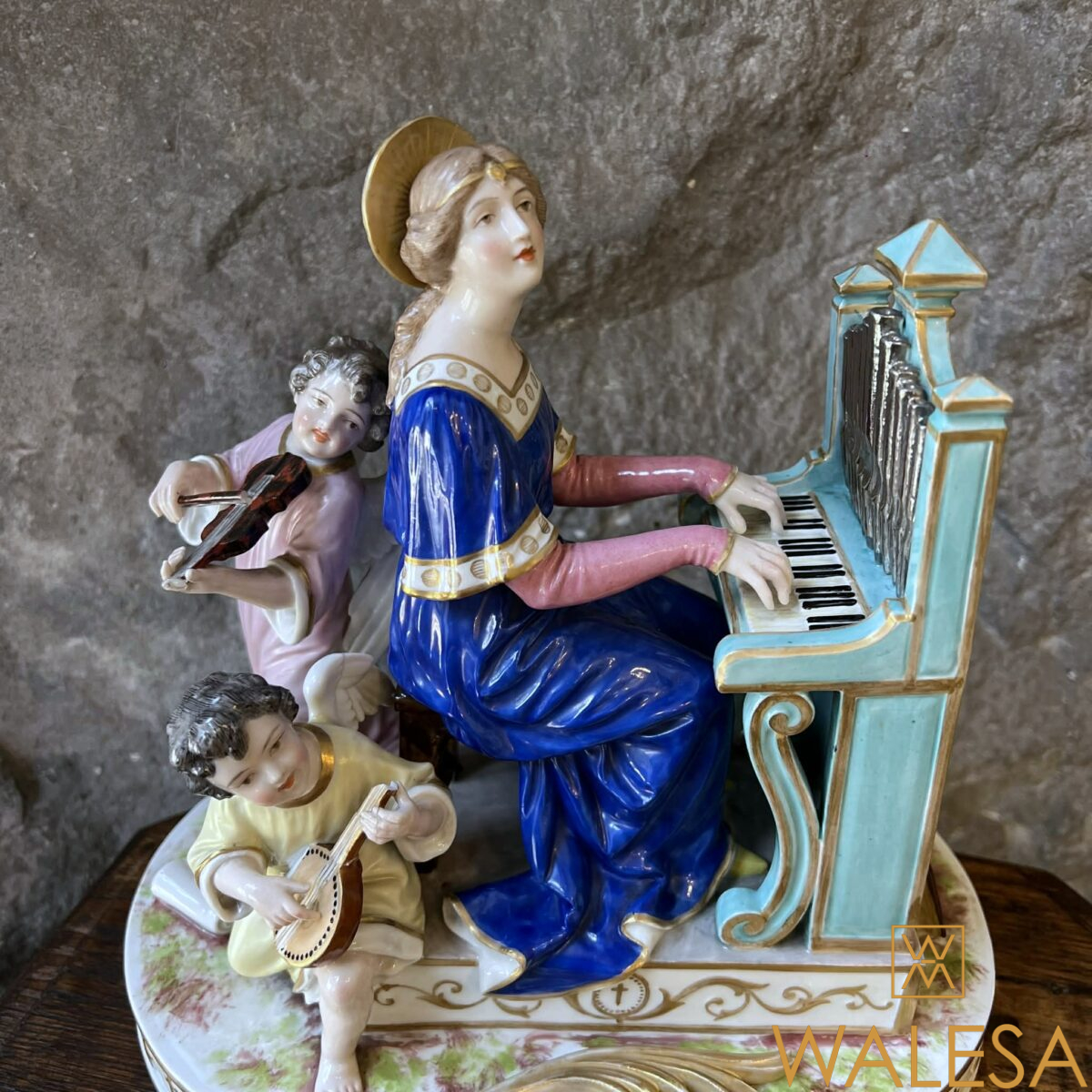 Sainte Cécile - Groupe en porcelaine Achille-Bloch Paris – Image 5