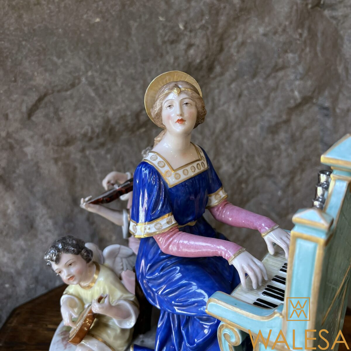 Sainte Cécile - Groupe en porcelaine Achille-Bloch Paris – Image 10