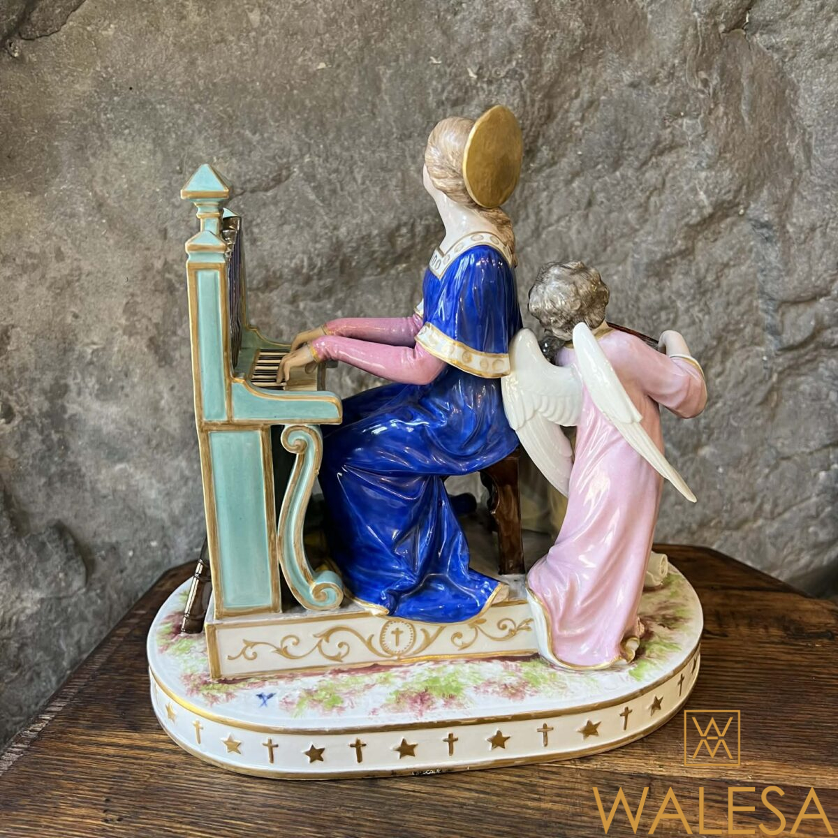 Sainte Cécile - Groupe en porcelaine Achille-Bloch Paris – Image 2