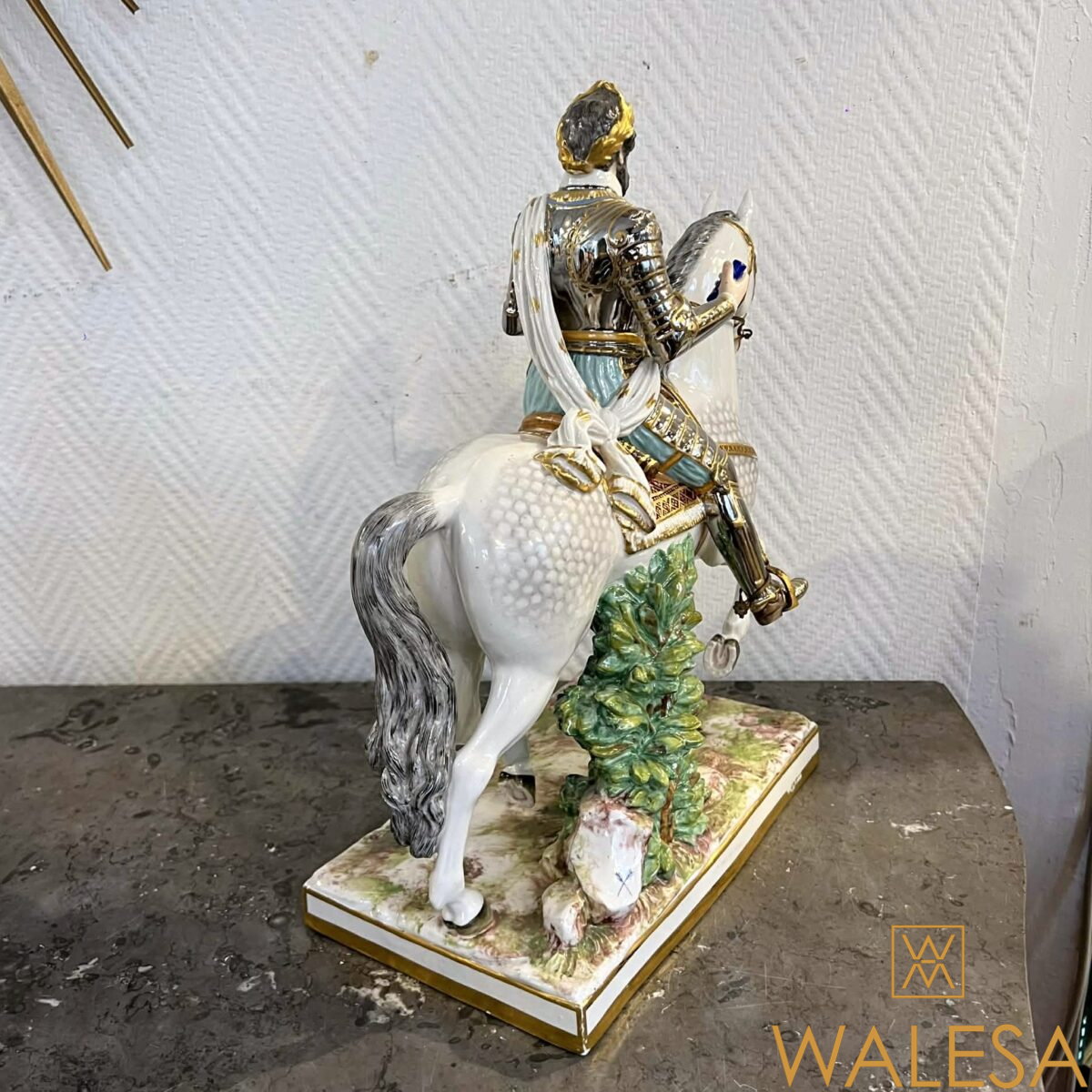 Achille-Bloch Paris Porcelaine Statue équestre du roi de France Henri IV – Image 7