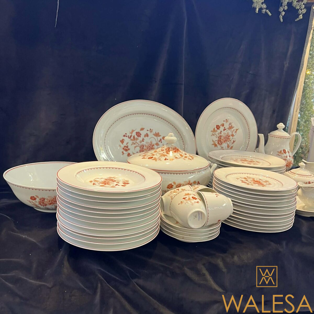 Limoges Bernardaud modèle Mandalay service à dîner et à dessert en porcelaine – Image 4