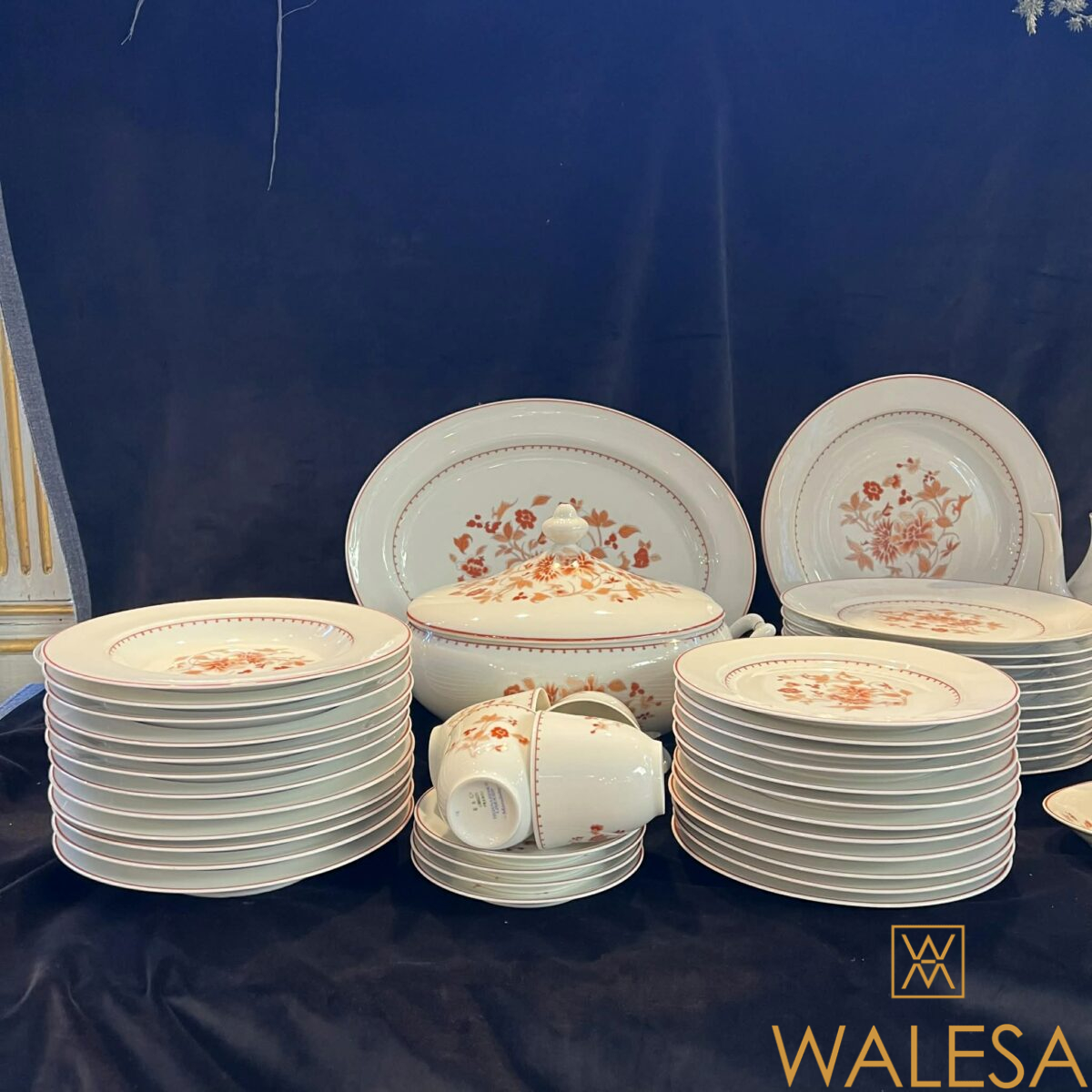 Limoges Bernardaud modèle Mandalay service à dîner et à dessert en porcelaine – Image 3