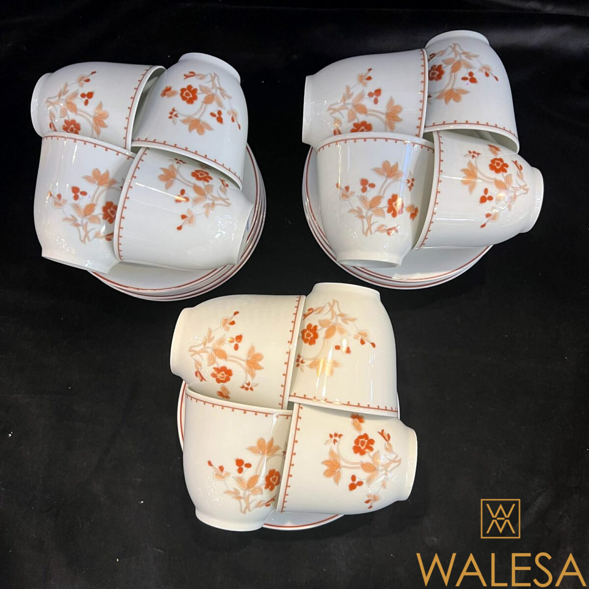 Limoges Bernardaud modèle Mandalay service à dîner et à dessert en porcelaine – Image 9