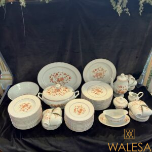 Limoges Bernardaud modèle Mandalay service à dîner et à dessert en porcelaine