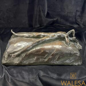 Maurice GUIRAUD-RIVIERE, « femme nue allongée » sculpture en bronze