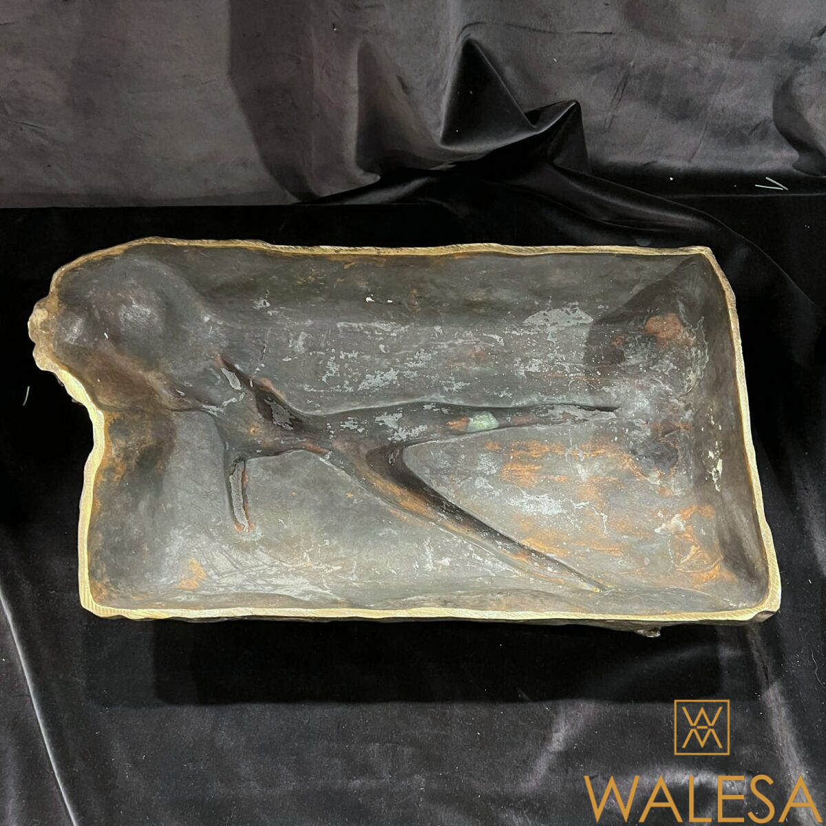 Maurice GUIRAUD-RIVIERE « femme nue allongée » sculpture en bronze – Image 12