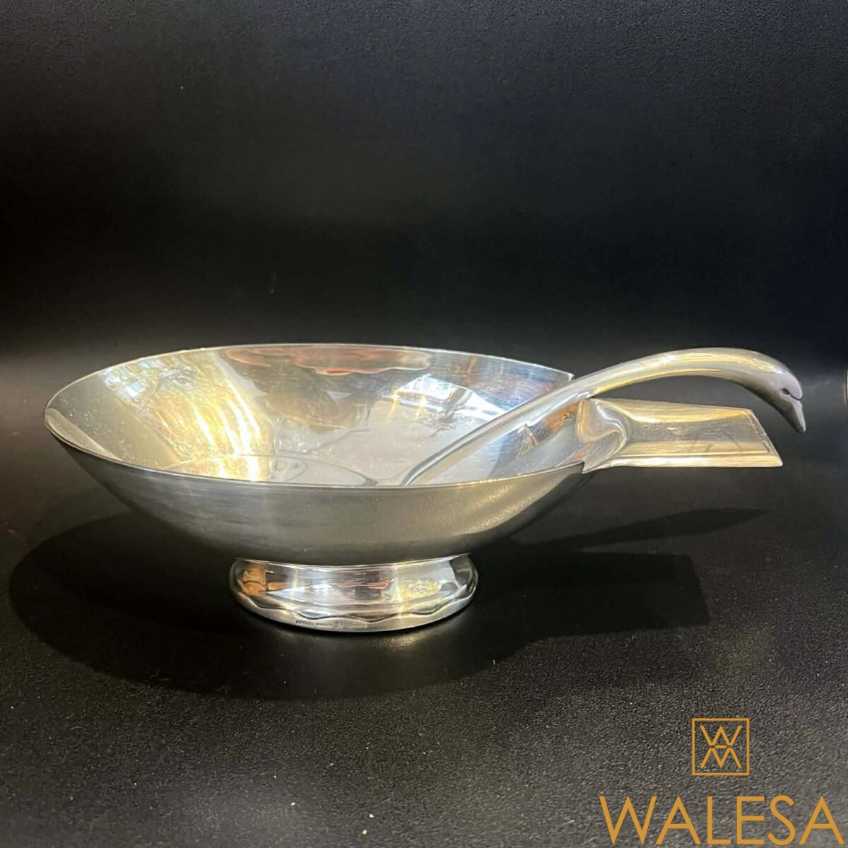 Argenterie CHRISTOFLE Collection Gallia - saucière « Cygne »