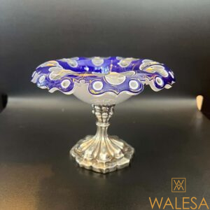 Coupe présentoir en cristal overlay