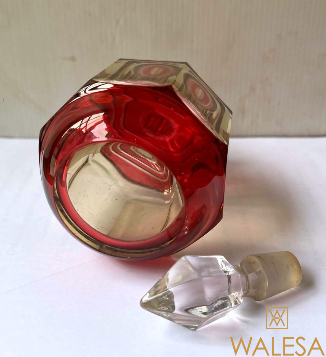 Val Saint Lambert Art Déco (1925-1930) Flacon à parfum en cristal – Image 5