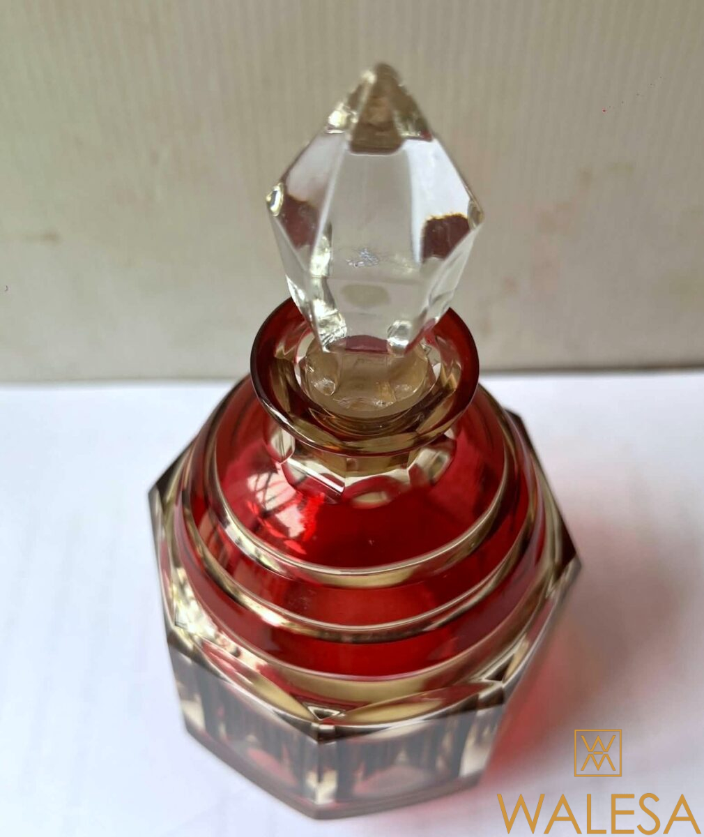 Val Saint Lambert Art Déco (1925-1930) Flacon à parfum en cristal – Image 2