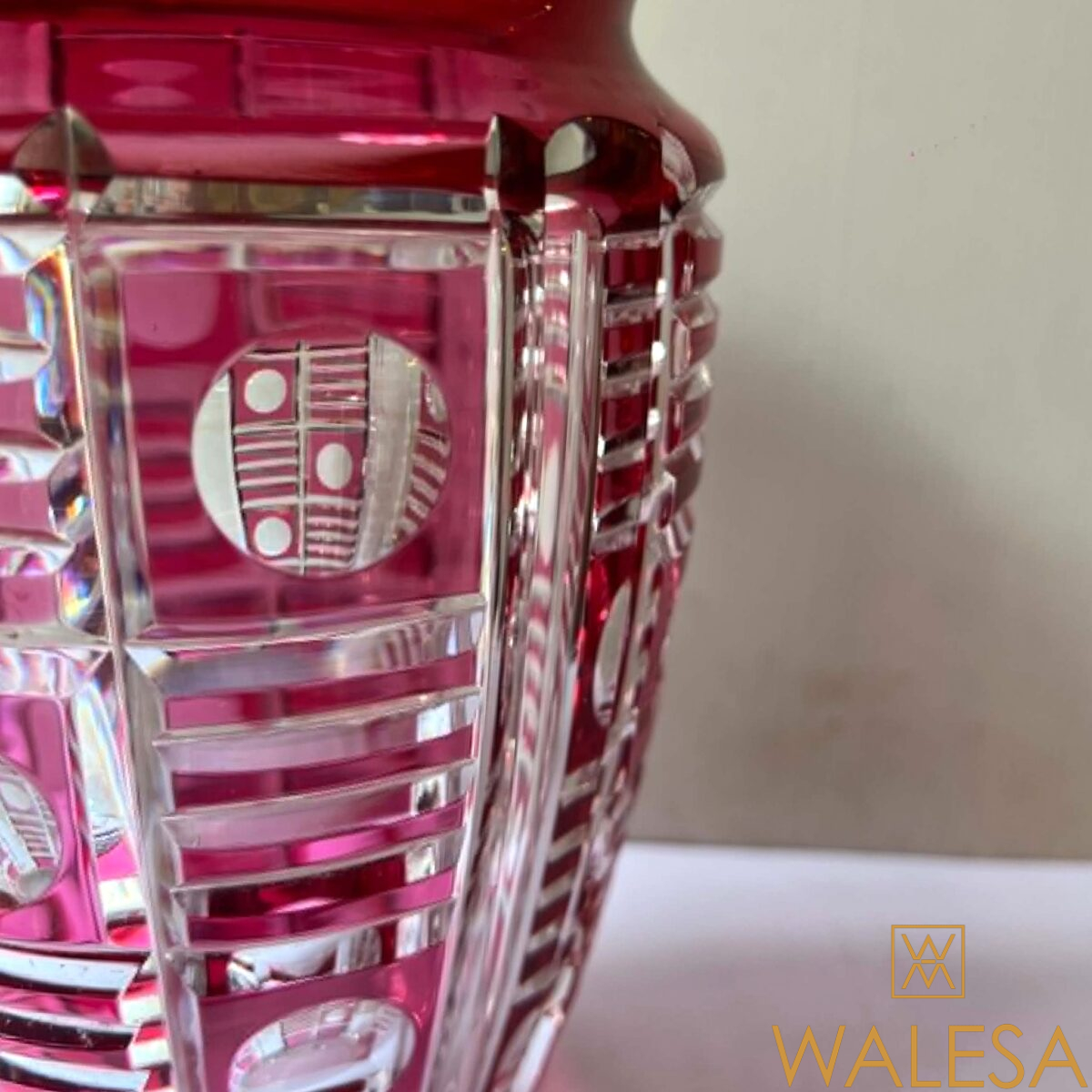 Val Saint Lambert Art Déco (1925-1930) Vase en cristal – Image 7