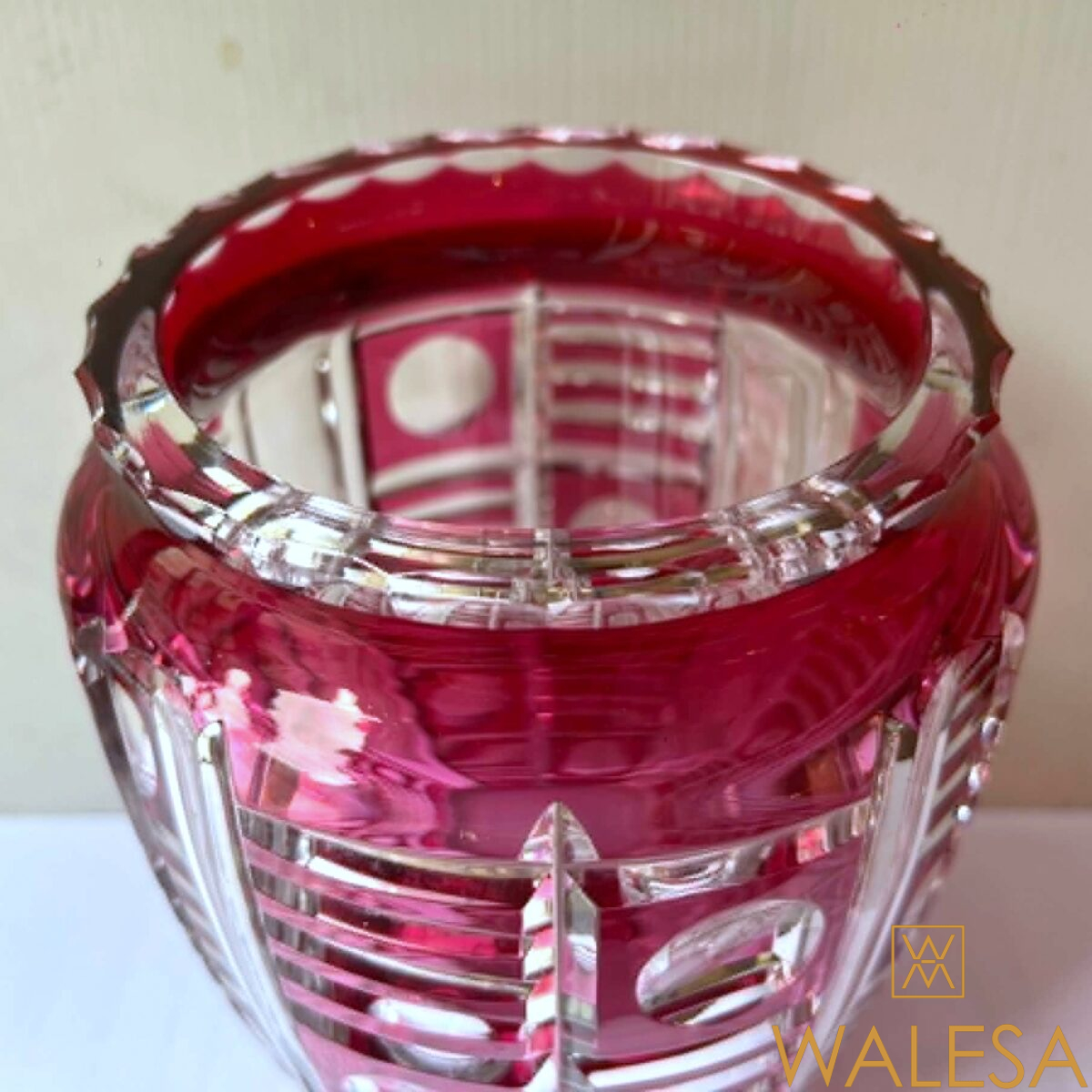 Val Saint Lambert Art Déco (1925-1930) Vase en cristal – Image 6
