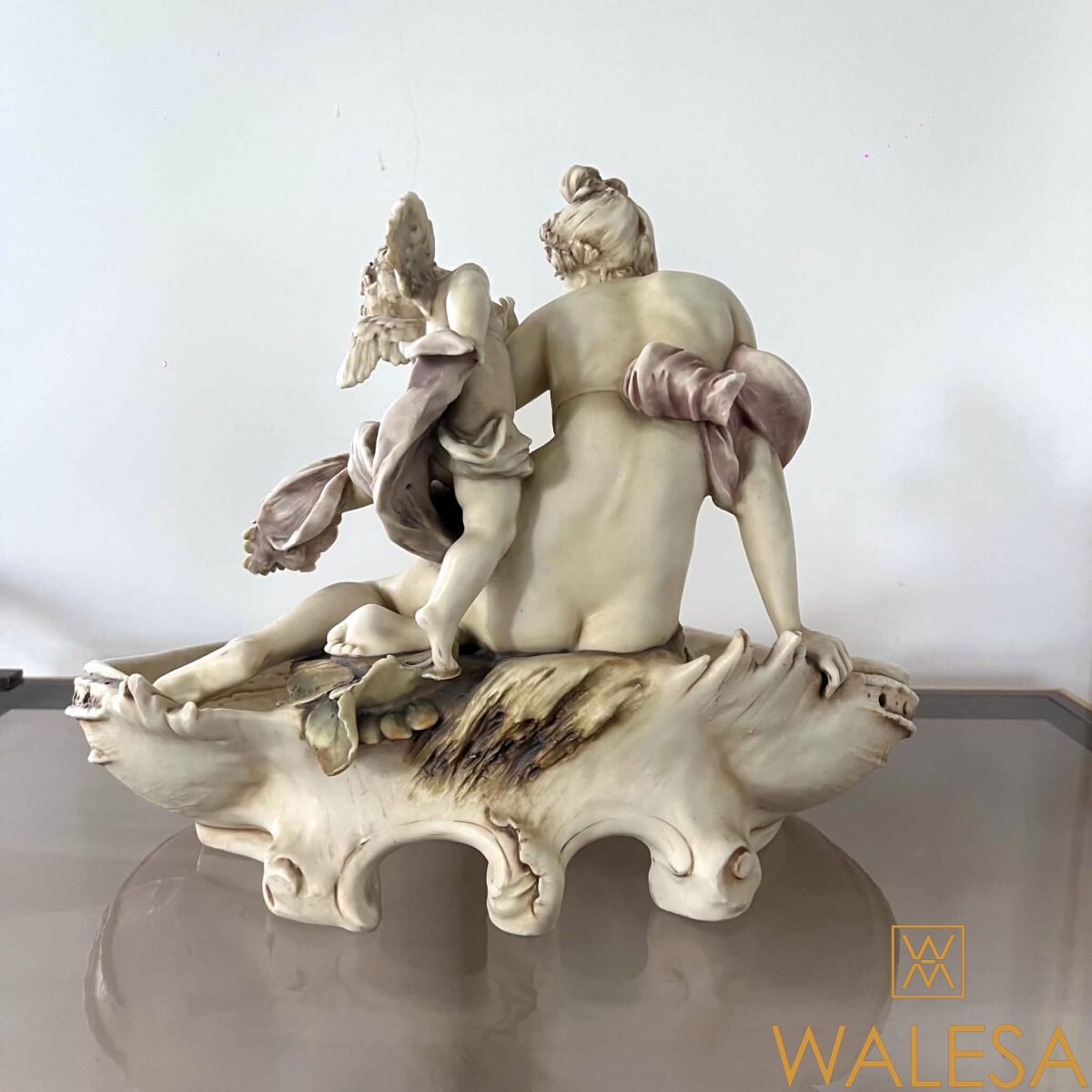 Amphora Austria - Coupe- vide-poches en biscuit de porcelaine polychrome – Image 6