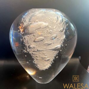 Anna TORFS vase a bulles en cristal