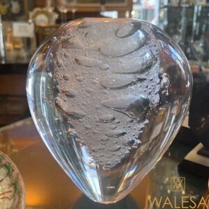 Anna TORFS vase a bulles en cristal