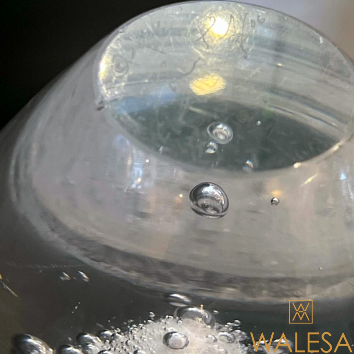 Anna TORFS vase a bulles en cristal – Image 6