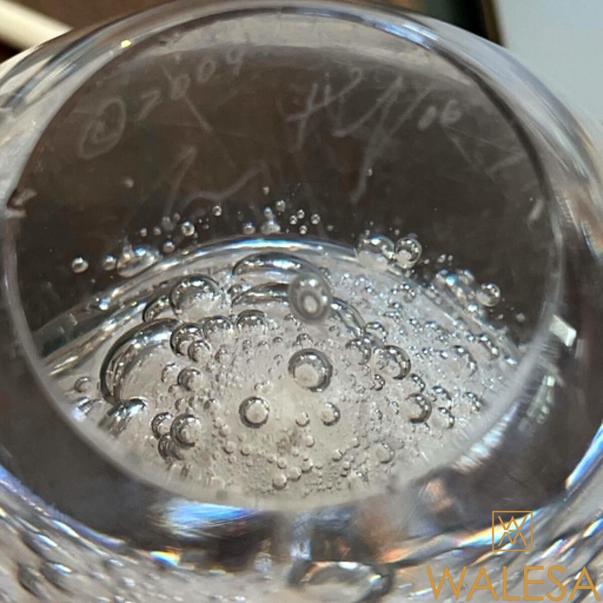 Anna TORFS vase a bulles en cristal – Image 8