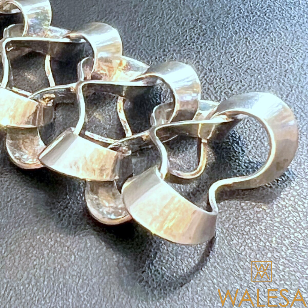 Bracelet moderniste en argent massif ALTON Theresia HVORSLEV Suède 1970 – Image 5